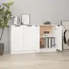 Image de vidaXL Buffets 2 pcs blanc 60x30x70 cm Bois d'ingénierie