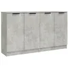 Image de vidaXL Buffets 2 pcs Gris béton 60x30x70 cm Bois d'ingénierie