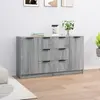 Image de vidaXL Buffets 2 pcs Sonoma gris 60x30x70 cm Bois d'ingénierie