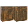 Image de vidaXL Buffets 2 pcs Chêne fumé 60x30x70 cm Bois d'ingénierie