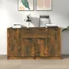 Image de vidaXL Buffets 2 pcs Chêne fumé 60x30x70 cm Bois d'ingénierie
