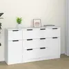 Image de vidaXL Buffets 3 pcs Blanc Bois d'ingénierie