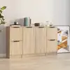 Image de vidaXL Buffets 3 pcs Chêne sonoma Bois d'ingénierie