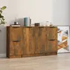 Image de vidaXL Buffets 3 pcs Chêne fumé Bois d'ingénierie