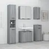 Image de vidaXL Meubles de salle de bain 5 pcs Sonoma gris Bois d'ingénierie