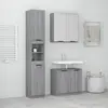 Image de vidaXL Ensemble d'armoires de salle de bain 3 pcs sonoma gris
