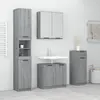 Image de vidaXL Ensemble d'armoires de salle de bain 4 pcs sonoma gris