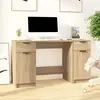 Image de vidaXL Bureau avec armoire latérale Chêne sonoma Bois d'ingénierie