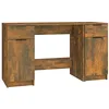 Image de vidaXL Bureau avec armoire latérale Chêne fumé Bois d'ingénierie
