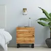 Image de vidaXL Table de chevet 40x33x46 cm Bois d'acacia massif