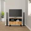 Image de vidaXL Meuble TV 70x33x46 cm Bois massif de manguier
