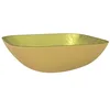 Image de vidaXL Wasbak 42x42x14 cm glas goudkleurig