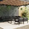 Image de vidaXL Salon de jardin 8 pcs avec coussins Aluminium Anthracite