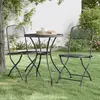 Image de vidaXL Ensemble à manger de jardin 3 pcs Maille Métal Anthracite