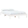 Image de vidaXL Cadre de lit sans matelas blanc 120x200 cm bois massif