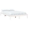 Image de vidaXL Cadre de lit sans matelas blanc 140x190 cm bois de pin massif