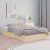 Image de vidaXL Cadre de lit sans matelas 120x190 cm Petit double Bois massif
