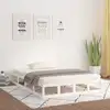 Image de vidaXL Cadre de lit sans matelas blanc 160x200 cm bois massif