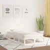 Image de vidaXL Cadre de lit sans matelas blanc 75x190 cm bois massif