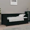 Image de vidaXL Lit de jour sans matelas noir 75x190 cm bois de pin massif