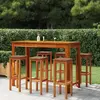 Image de vidaXL Tabourets de bar lot de 6 bois massif d'acacia
