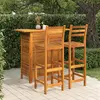 Image de vidaXL Ensemble de bar de jardin 3 pcs Bois d'acacia solide