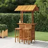 Image de vidaXL Ensemble de bar de jardin 3 pcs Bois d'acacia solide