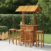 Image de vidaXL Ensemble de bar de jardin 5 pcs Bois d'acacia solide