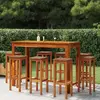 Image de vidaXL Ensemble de bar de jardin 9 pcs Bois d'acacia solide