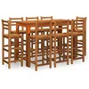 Image de vidaXL Ensemble de bar de jardin 9 pcs Bois d'acacia solide
