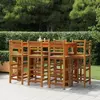 Image de vidaXL Ensemble de bar de jardin 9 pcs Bois d'acacia solide