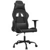 Image de vidaXL Chaise de jeu de massage noir similicuir