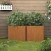 Image de vidaXL Jardinières 2 pcs 32x30x29 cm acier corten