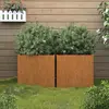 Image de vidaXL Jardinières 2 pcs 49x47x46 cm acier corten