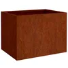 Image de vidaXL Jardinière, Pot de Fleurs de Jardin, Bac à Plantes de Terrasse, Boîte de Plantation d'Extérieur pour Légumes Herbes, Acier Corten