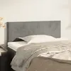 Image de vidaXL Tête de lit Gris clair 80x5x78/88 cm Velours