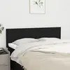 Image de vidaXL Têtes de lit Noir 144 x 5 x 78/88 cm Tissu