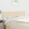 Image de vidaXL Têtes de lit 2 pcs Crème 72x5x78/88 cm Tissu