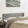 Image de vidaXL Têtes de lit Gris clair 144x5x78/88 cm Velours
