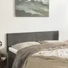 Image de vidaXL Têtes de lit Gris foncé 144x5x78/88 cm Velours