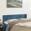 Image de vidaXL Têtes de lit Bleu foncé 144 x 5 x 78/88 cm Velours