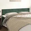 Image de vidaXL Têtes de lit Vert foncé 160x5x78/88 cm Velours