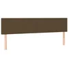 Image de vidaXL Têtes de lit Marron foncé 180 x 5 x 78/88 cm Tissu