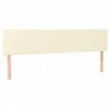 Image de vidaXL Têtes de lit Crème 200x5x78/88 cm Similicuir