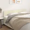Image de vidaXL Têtes de lit Crème 200x5x78/88 cm Similicuir