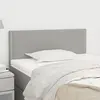 Image de vidaXL Tête de lit Gris clair 90x5x78/88 cm Tissu