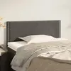 Image de vidaXL Tête de lit Gris foncé 90x5x78/88 cm Velours
