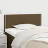 Image de vidaXL Tête de lit Marron Foncé 100x5x78/88 cm Tissu
