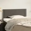 Image de vidaXL Tête de lit Gris foncé 100x5x78/88 cm Velours