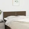 Image de vidaXL Têtes de lit Marron foncé 144 x 5 x 78/88 cm Tissu